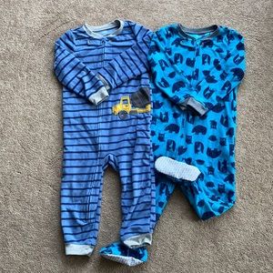 Carter’s 4T fleece pajamas NWOT blue boy toddler
